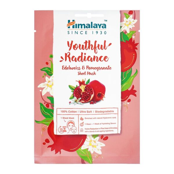 Himalaya Youthful Radiance Edelweiss & Pomegranate Sheet Mask