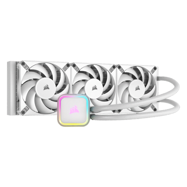 Corsair iCUE H150i RGB ELITE Liquid CPU Cooler – White