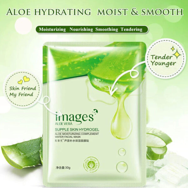 Images Aloe Vera Aloe Moisturizing Water Face Sheet Mask