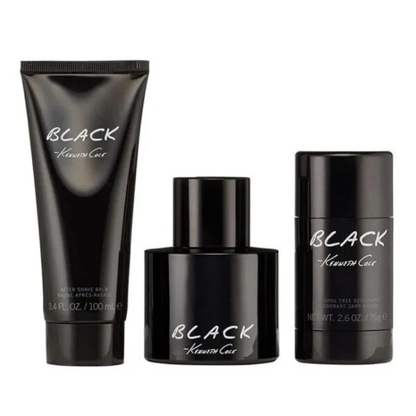 Kenneth Cole Black Men Gift 3S Set (EDT 100ml+100ml A/Shave+75g Deo)