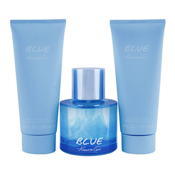 Kenneth Cole Blue 3S Set (Eau De Toilette 100ml + After Shave 100ml + Body Wash 100ml)