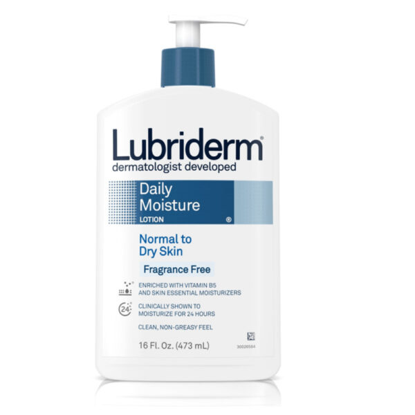 Lubriderm Daily Moisture Normal To Dry Skin Fragrance Free Lotion – 473ml
