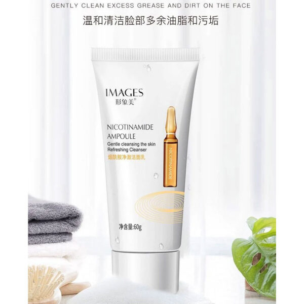 Images Nicotinamide Ampoule Gentle Cleansing Hydration Facial Cleanser – 60ml