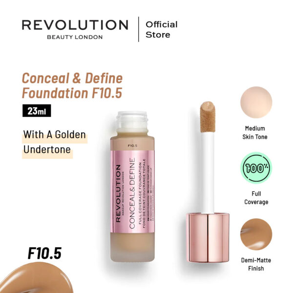 Makeup Revolution Conceal & Define Foundation F10.5 – 23ml