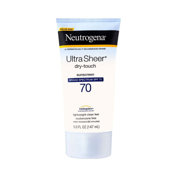 Neutrogena Ultra Sheer Dry Touch Sunscreen Lotion, SPF 70 – 147ml
