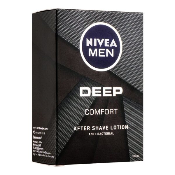 Nivea Men Deep Comfort After Shave Lotion, Anti-Bacterial – 100ml