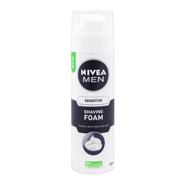 Nivea Men Sensitive Shaving Foam, Alcohol Free – 200ml