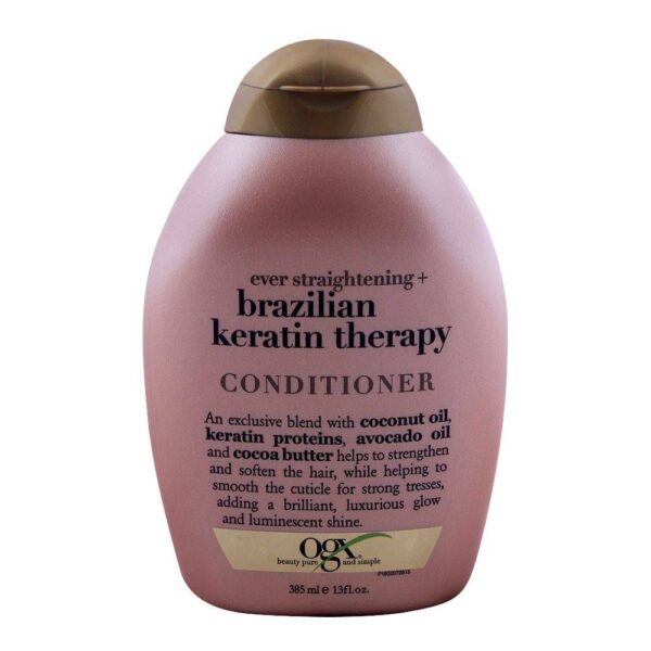 OGX Ever Straightening + Brazilian Keratin Therapy Conditioner, Sulfate Free – 385ml