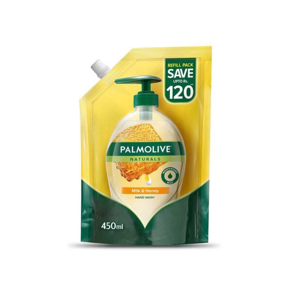 Palmolive Naturals Milk & Honey Liquid Hand Wash, Refill – 450ml