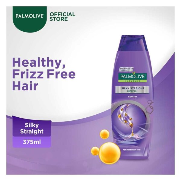 Palmolive Silky Straight Shampoo, Keratin – 375ml