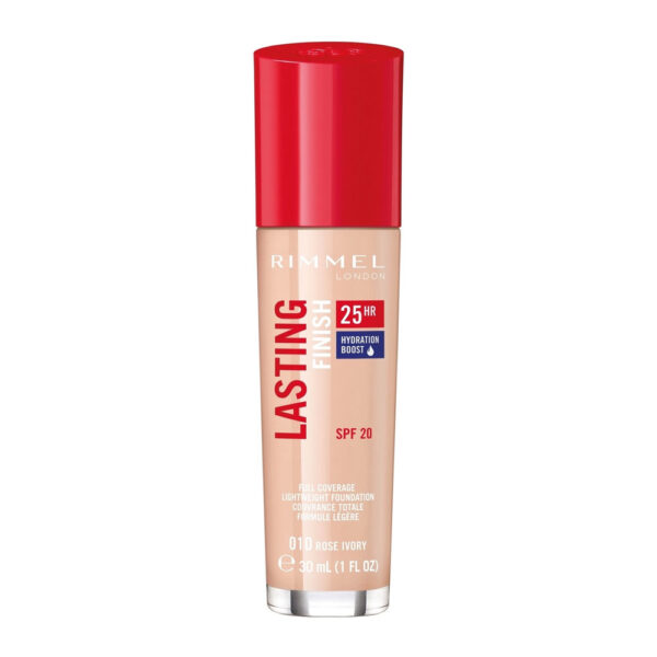Rimmel london Lasting finish 25hr foundation 010 Rose Ivory – 30ml
