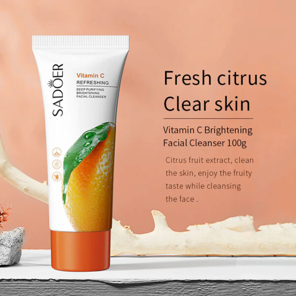 Sadoer Vitamin C Refreshing Deep Purifying Moisturizing Facial Cleanser – 100ml