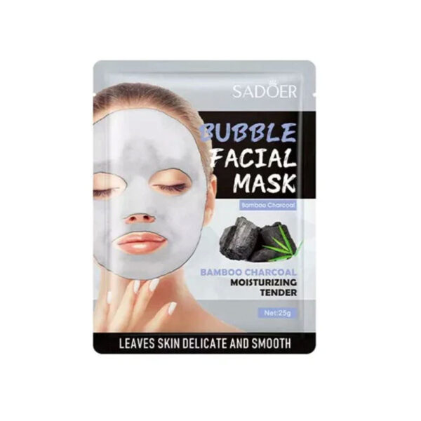Sadoer Bamboo Charcoal Moisturizing Tender Bubble Facial Sheet Mask