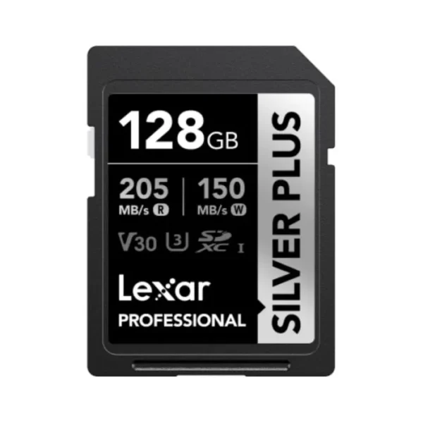 Lexar 128GB Professional SILVER PLUS UHS-I SDXC Memory Card