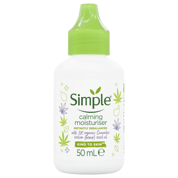 Simple Calming Moisturiser with organic hemp seed oil 50ml