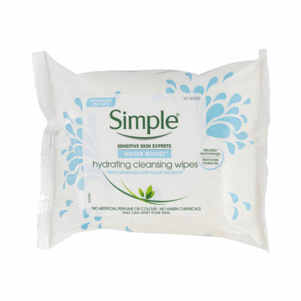 Simple Hydrating Cleansing Wipes 25 wipes