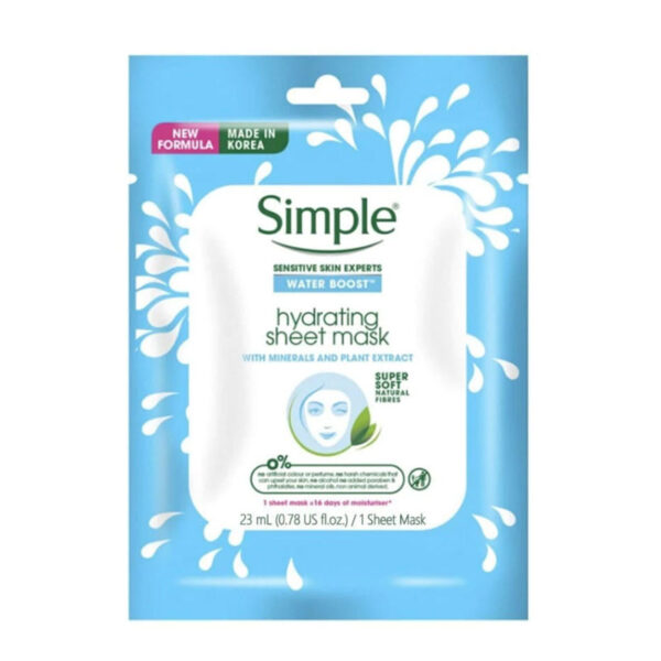 Simple – Hydrating Water Boost Sheet Mask