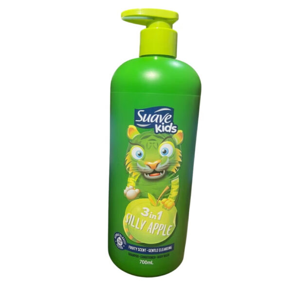 Suave Kids 3-in-1 Silly Apple Shampoo + Conditioner + Body Wash 700ml