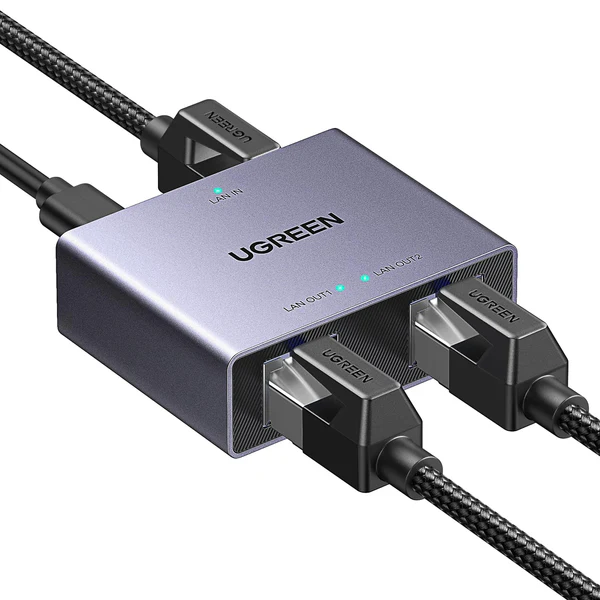Ugreen 1 to 2 1000Mbps LAN Splitter – 45311