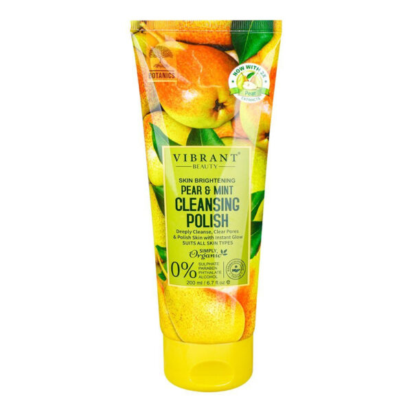 Vibrant Beauty Skin Brightening Pear & Mint Cleansing Polish 200ml