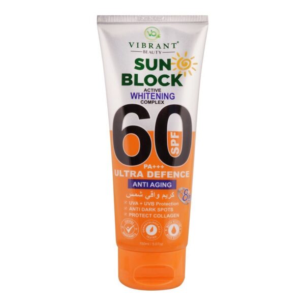 Vibrant Beauty Sun Block Anti Aging Ultra Defence, SPF60 – 150ml