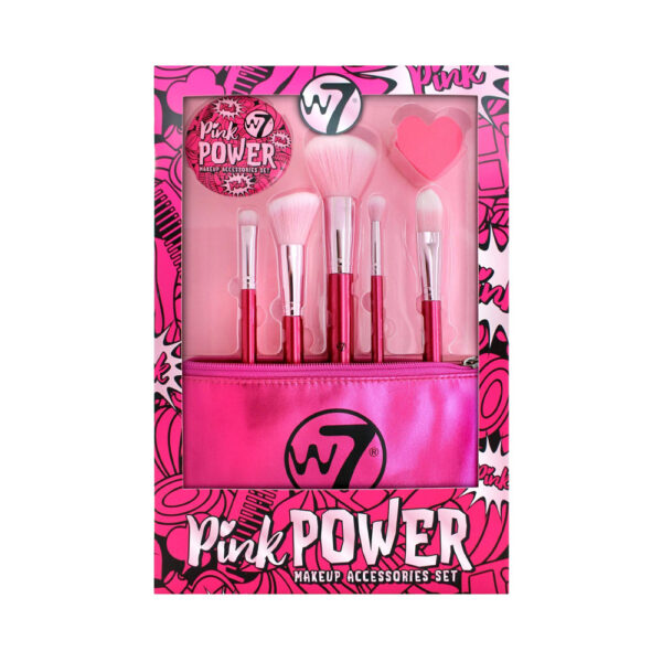 W7 Pink Power Makeup Accessories Set