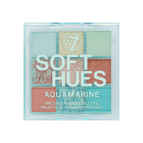 W7 Soft Hues Pressed Pigment Palette – Aquamarine