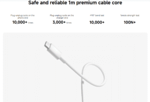 Xiaomi 3A USB-A to USB-C Cable (1m) - Image 5
