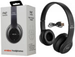 P47 Wireless Headphones | Bluetooth Foldable Headset | Stereo Sound | FM Radio & TF Card Support | Built-in Microphone - Image 2