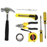 8-piece professional tool set with plastic storage box closed