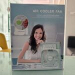 Portable mist fan with LED light and USB power cable