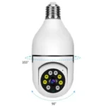 Speed-X 1080P WiFi bulb camera installed in E27 socket