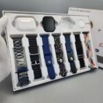 i20 Ultra Max Suit Smartwatch & Earbuds Combo | 10-in-1 Set with 7 Straps | Random Colors - Image 2