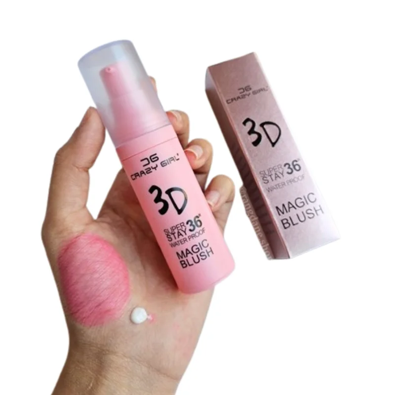 4_1763717590.webp Crazy Girl 36H Magic Waterproof Blush | Long-Lasting 3D Glow Makeup for Girls & Women - Image 1