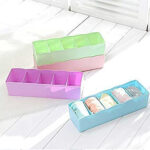 5-Grid Multipurpose Divider Storage Box | Cosmetic, Jewelry & Kitchen Organizer | Random Colors - Image 2