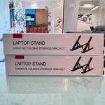 Premium Aluminum Foldable Laptop Stand | Sturdy, Adjustable, Portable | Silver & Black