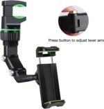 Universal Car Rearview Mirror Phone Holder | Hands-Free Adjustable Mount for Smartphones & GPS - Image 6