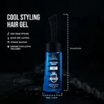 ECRIN Cool Styling Hair Gel 280ml with Active Collagen Strong Hold & Cool Fresh Effect - Image 2