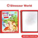 Magic Coloring Book with Water Pen | Reusable & Mess-Free Fun for Kids | Dinosaur & Cartoon Designs