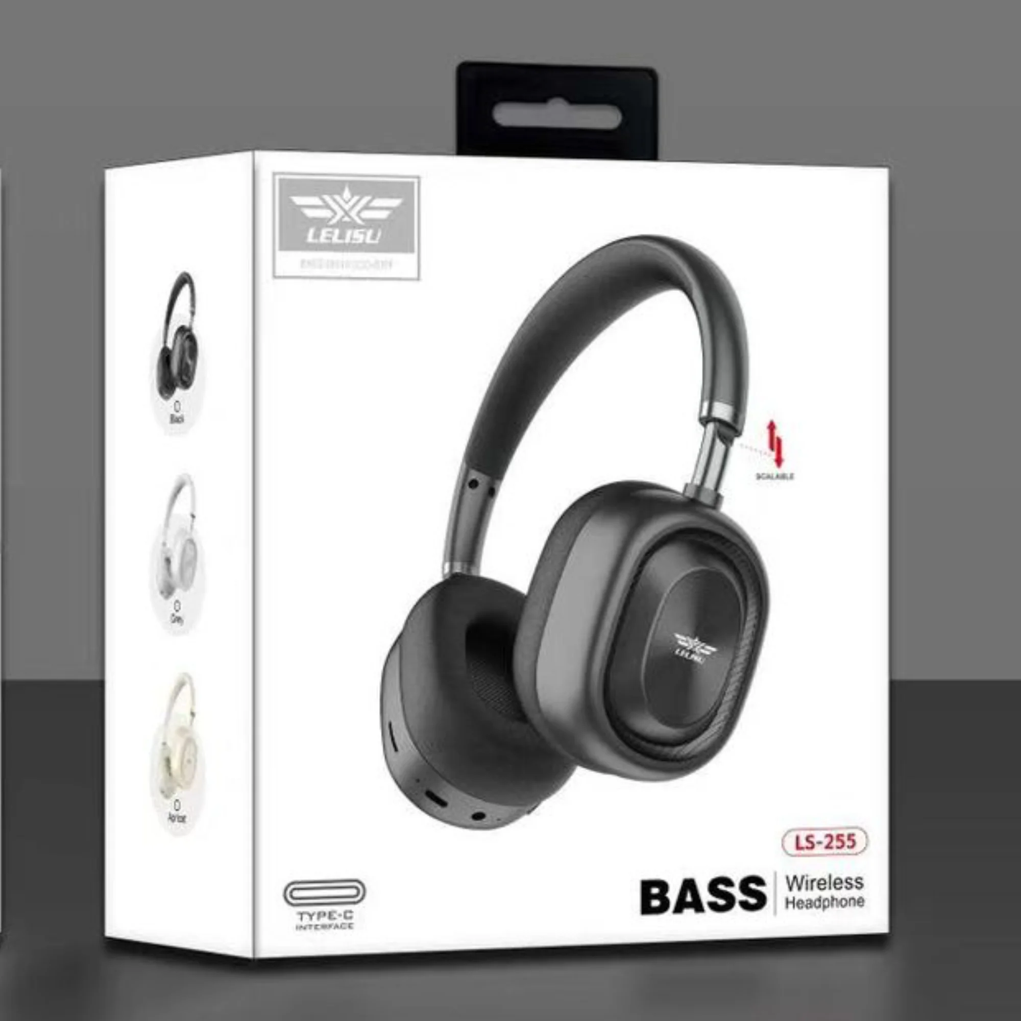 80_1756464612.webp Lelisu LS-255 Bass Wireless Headphones | Bluetooth Over-Ear Headset with Type-C Interface - Image 1