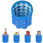 Silicone Ice Genie Cube Maker filled with water ready to freeze