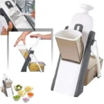 Close-up of Brava Spring Vegetable Slicer sharp built-in blades