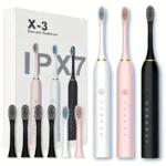 X3 Sonic Toothbrush in waterproof bathroom setting