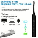 X3 Sonic Toothbrush and replaceable brush heads