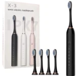 X3 Sonic Toothbrush packaging and accessories