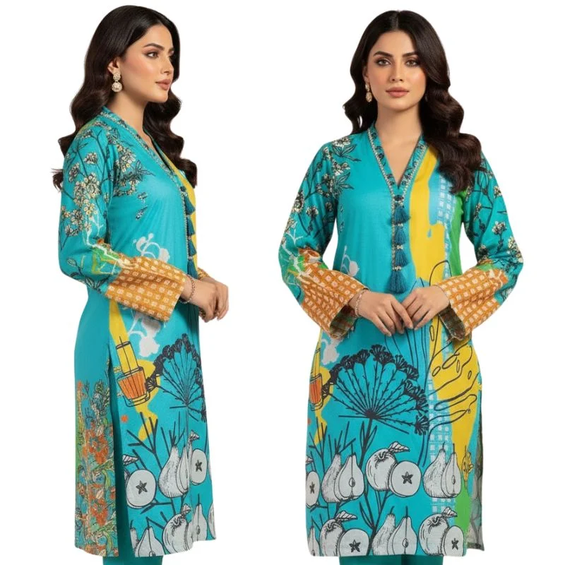 ProductImage-2025-11-14T160626.372_1763119141.webp Swiss Lawn 1-Piece Shirt for Women | Trending All-Over Print | Unstitched - Image 1