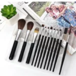 Mac Beauty 12-piece makeup brush set with black handles