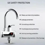 Electric Instant Heating  Faucet  | Digital Temperature Display | Plastic handle |  Kitchen & Bathroom Hot Water Tap - Image 7