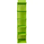 5 Shelf Clothes Hanging Organizer | Foldable Wardrobe Section Storage | Durable Fabric & Plastic - Image 2