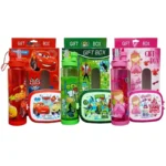 Complete kids lunch box and water bottle set ready for school